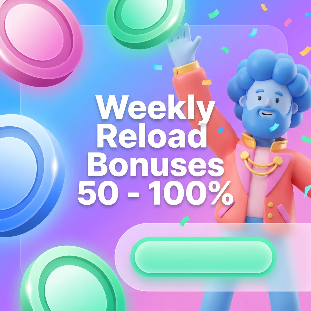 Weekly Reload Bonuses 50 - 100%